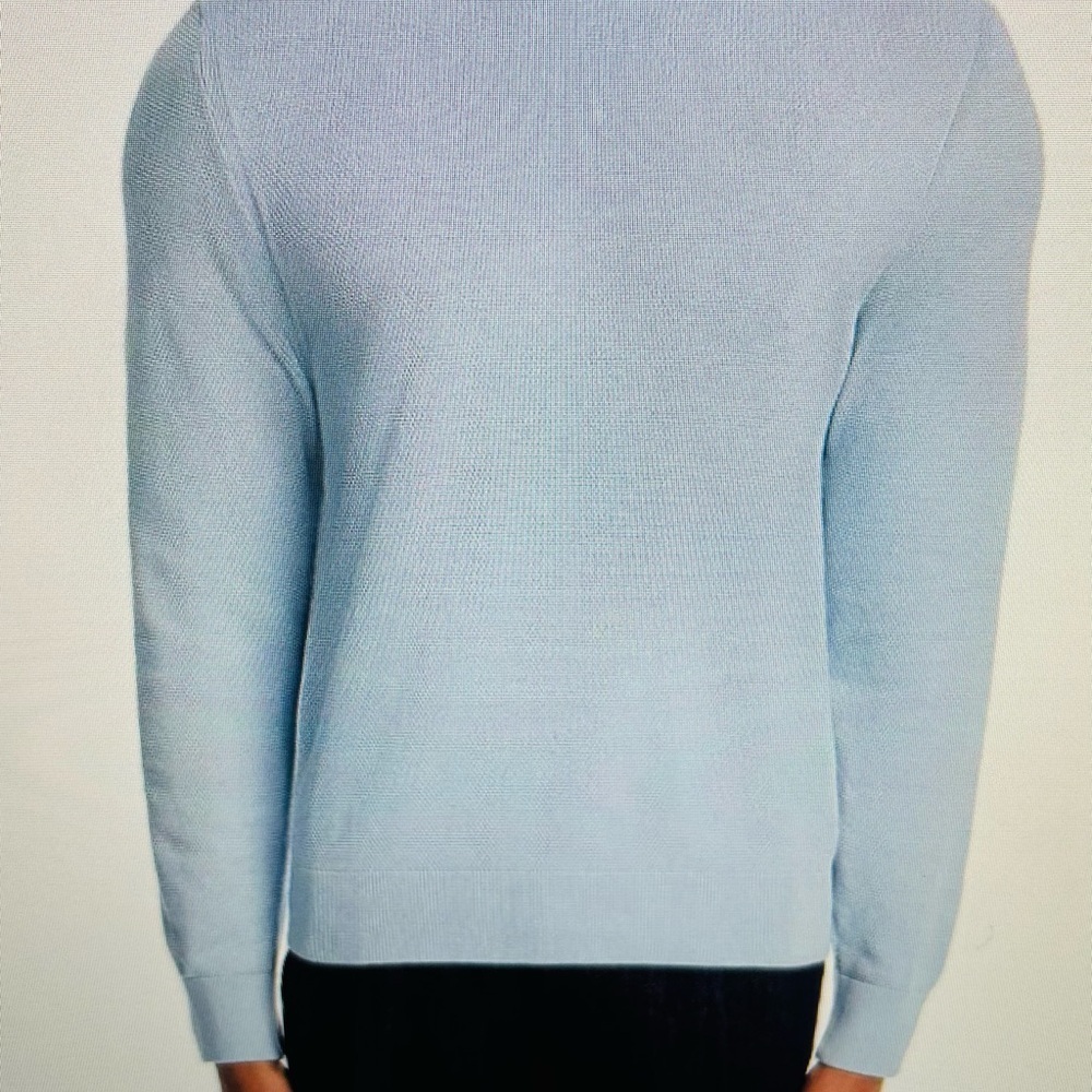 Boss Ecaio Blue Crewneck Sweater Lightweight Knit
